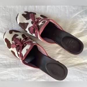 ❌Rafē New York Cow Print Clogs